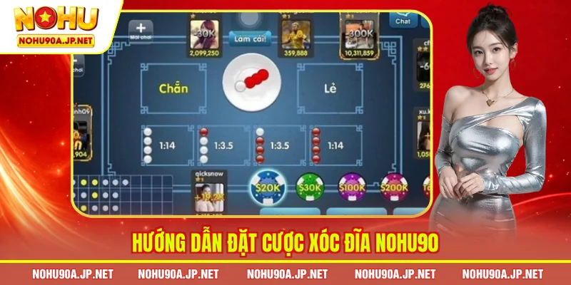 Hướng dẫn đặt cược Xóc đĩa Nohu90